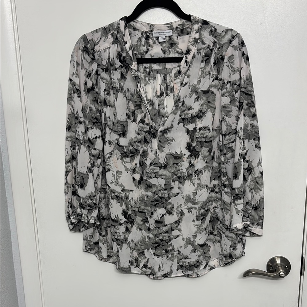 Monochrome 3/4 Sleeve Tunic